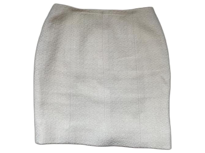 Chanel Skirts Cream Wool  ref.1050195