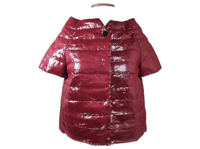 Herno Jacket Dark Red Linen