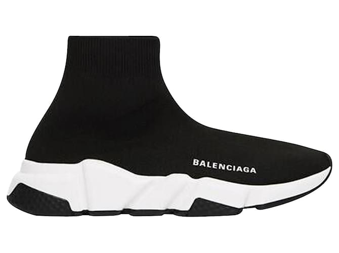 Day Balenciaga Speed Sneakers in Black Recycled Polyester  ref.1050433