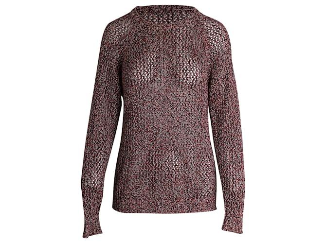 Isabel Marant Etoile Pullover mit U-Ausschnitt aus mehrfarbiger Baumwolle Mehrfarben  ref.1050440