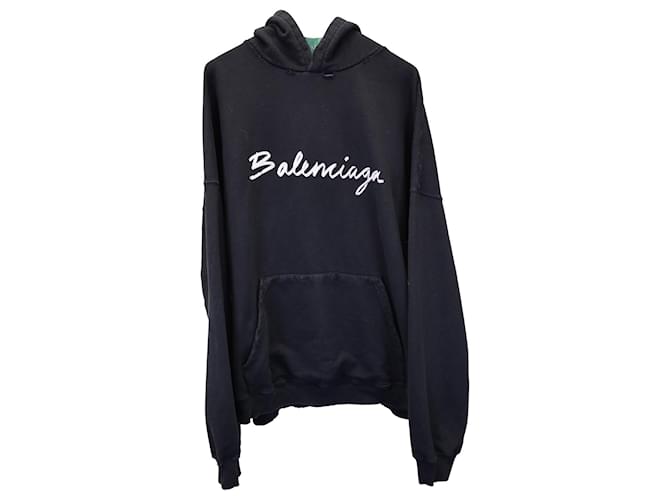 Balenciaga script hoodie sale