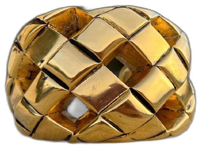 Chanel vergoldetes Manschettenarmband Golden  ref.1050632