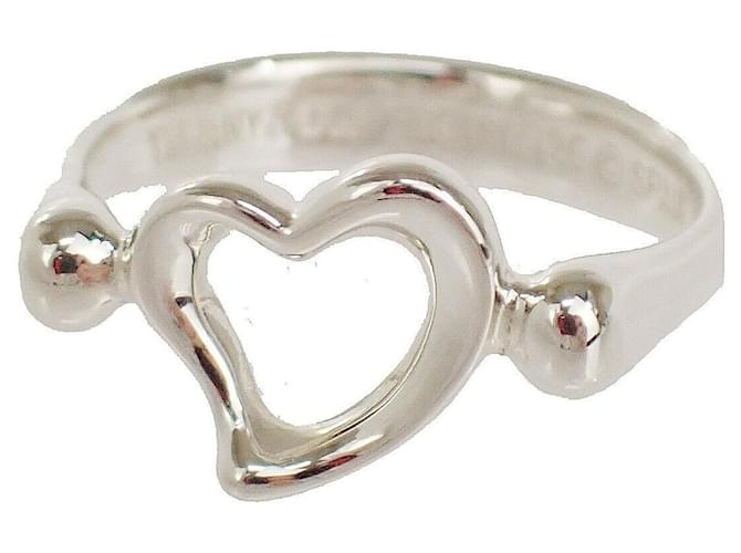 Tiffany & Co Open Heart Silvery Silver  ref.1050638