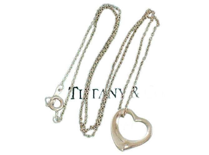 Tiffany & Co corazón abierto Plata Plata  ref.1050656