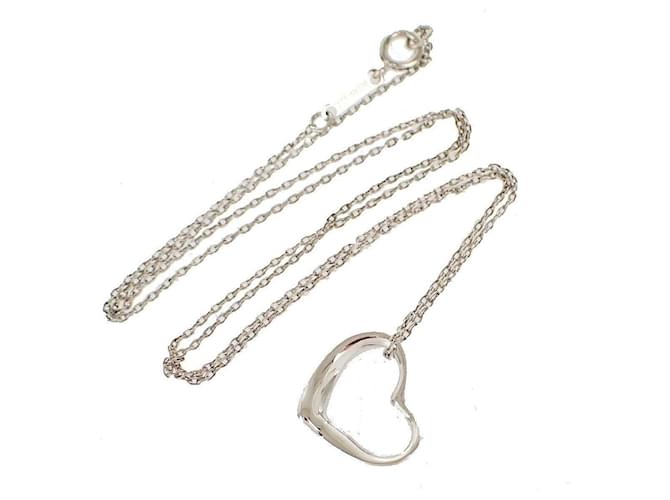Tiffany & Co Open Heart Silvery Silver  ref.1050730