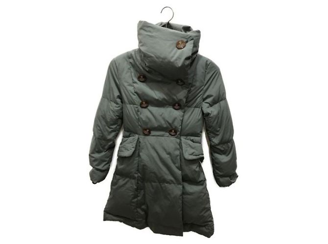 ***Vivienne Westwood abrigo de plumas RED LABEL Verde