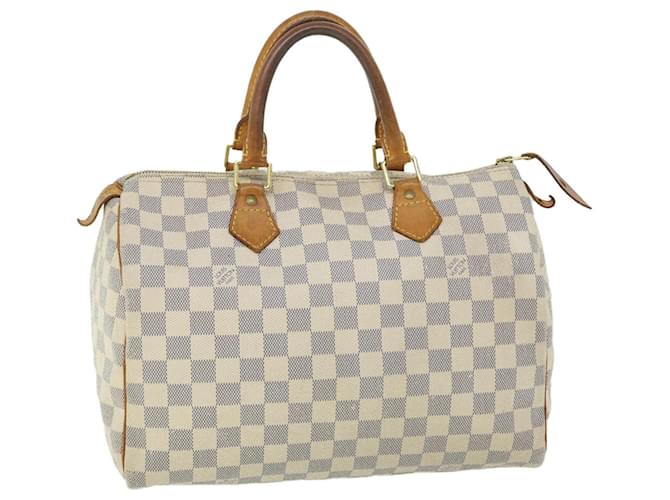 Louis Vuitton Damier Azur Speedy 30 Hand Bag N41533 LV Auth 51986  ref.1050867