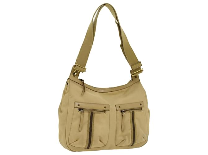 GUCCI Sherry Line Shoulder Bag Canvas Beige Brown 90762 auth 52131 Cloth  ref.1050896