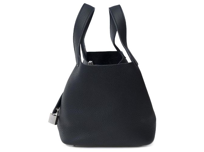 Hermès HERMES Picotin Bag in Black Leather - 101425