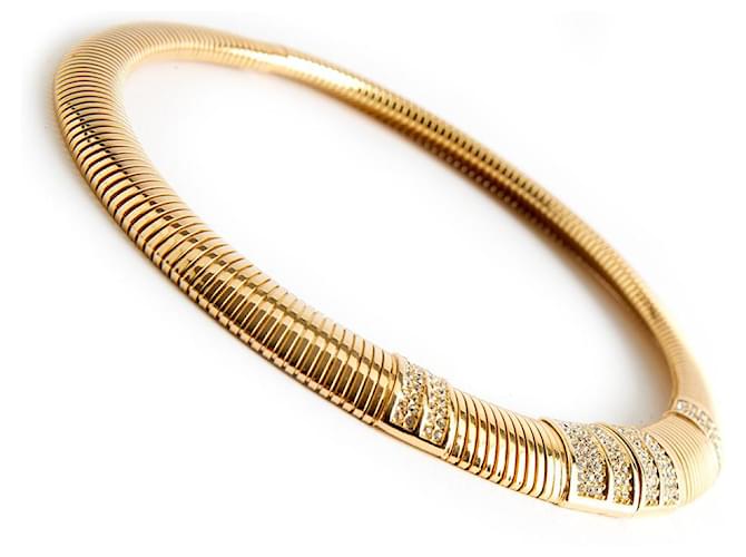 Christian Dior-Halsband Golden Metall  ref.1051244