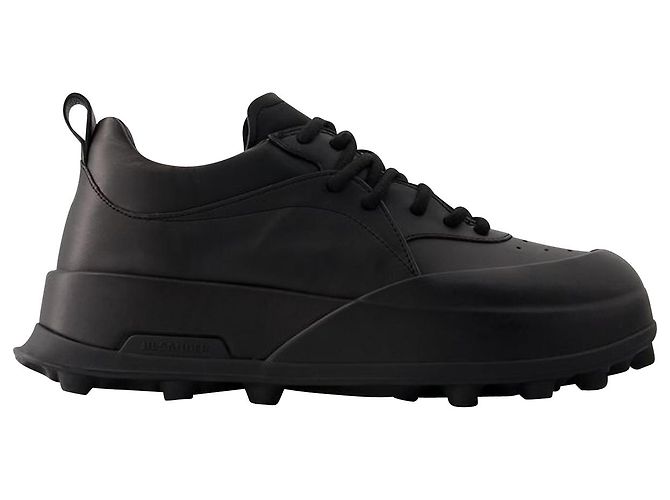 Baskets Jil Sander - Cuir - Noir