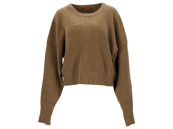 Altuzarra Pull Anthea En Cachemire Mélangé En Coton Kaki