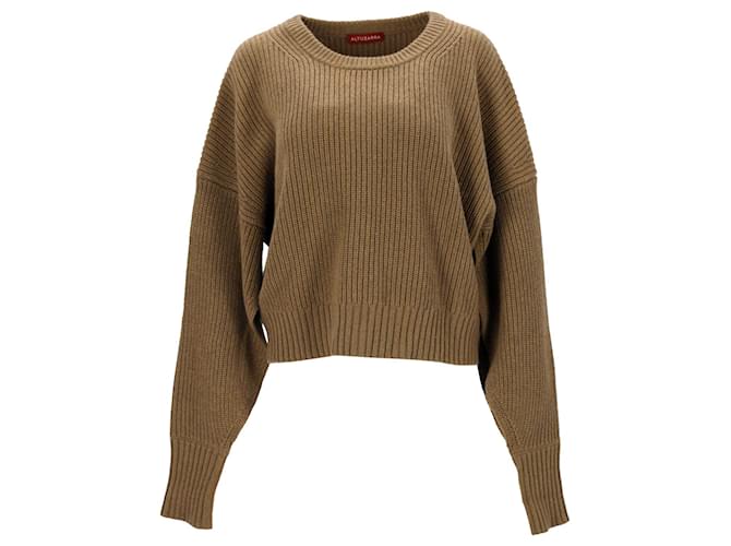 Altuzarra Anthea Cashmere-Blend Sweater In Khaki Cotton Green  ref.1051298