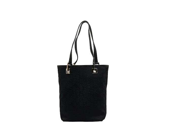 Gucci GG Canvas Bucket Tote Bag 002 1099 Black Cloth  ref.1051353