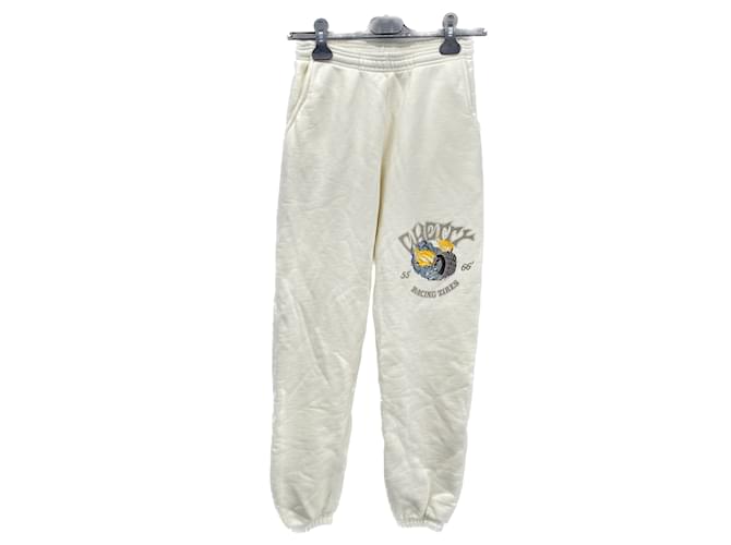 Autre Marque Cherry trousers T.International XS Cotton White  ref.1051404