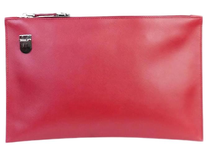 Prada discount clutch red