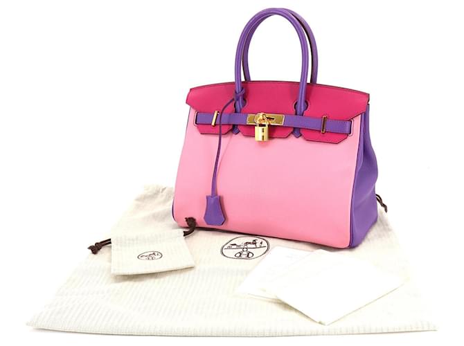 Hermès HERMES BIRKIN 30 Cuir Rose  ref.1051676