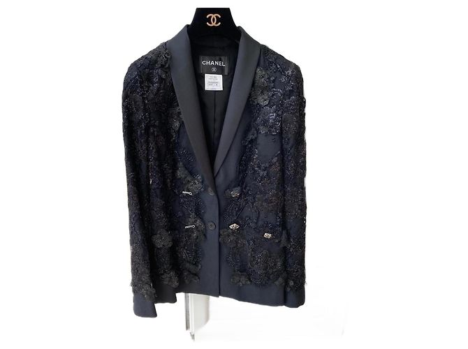 Chanel Black Cloth Jacket