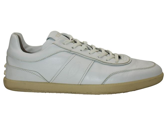 Tênis Tod's Tabs de cano baixo em couro branco