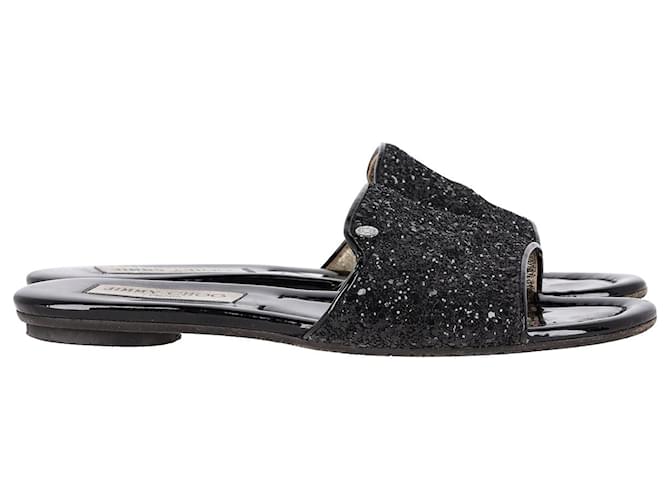 Jimmy Choo Nanda Sandals in Black Leather  ref.1051896