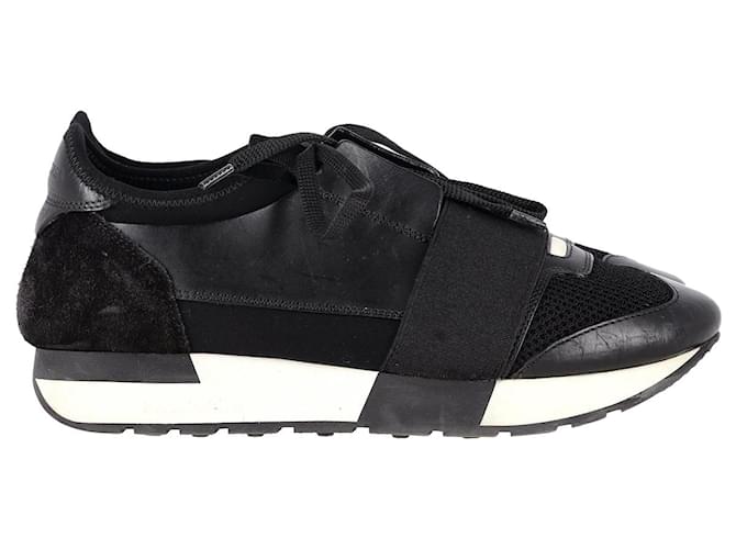 Balenciaga Runner Sneakers aus schwarzem Polyurethan Kunststoff  ref.1051901