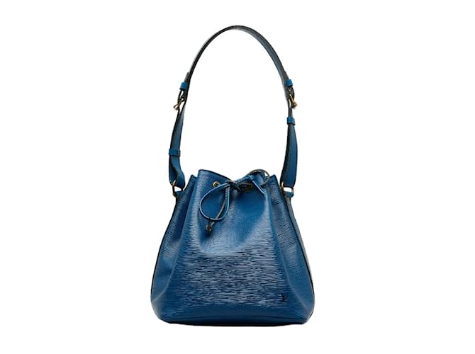 Louis Vuitton Epi Petit Noe M44105 Blue Leather Pony-style calfskin  ref.1051923