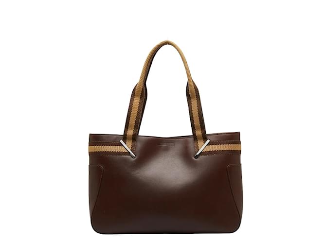 Gucci Leather Tote Bag 002 1135 Brown Pony-style calfskin  ref.1051932