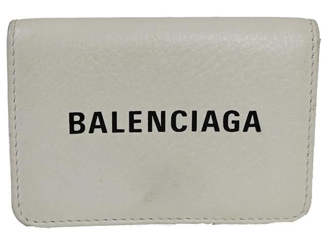 Espèces Balenciaga Cuir Blanc  ref.1052043