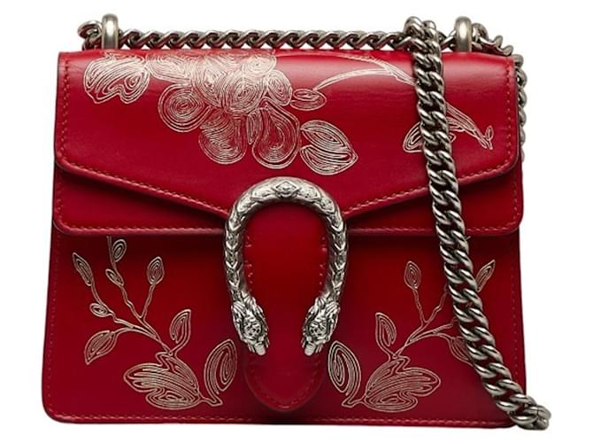 Gucci Dionysus Red Leather  ref.1052049