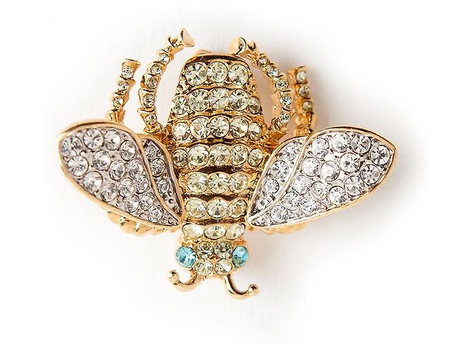 Broche de abeja dorada Kenneth Jay Lane Dorado