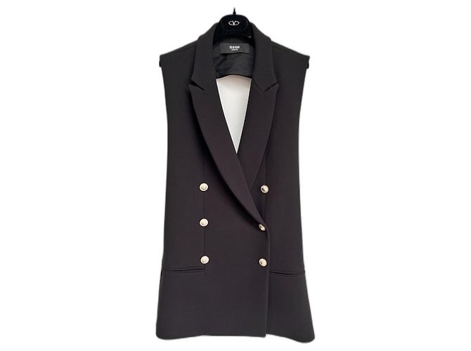 Gianni Versace Kleid Schwarz aus Polyester