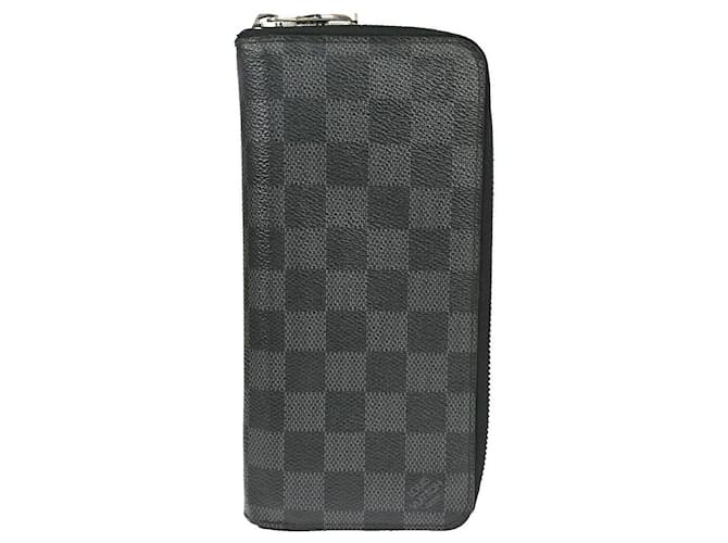 Louis Vuitton Zippy Wallet Vertical Black Cloth  ref.1052218