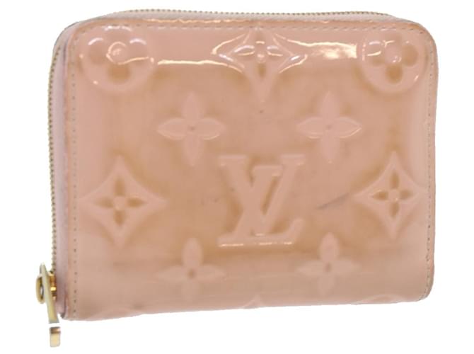 LOUIS VUITTON Monogram Vernis Zippy Coin Purse Rose Valerine M61231 auth 51256 Patent leather  ref.1052305