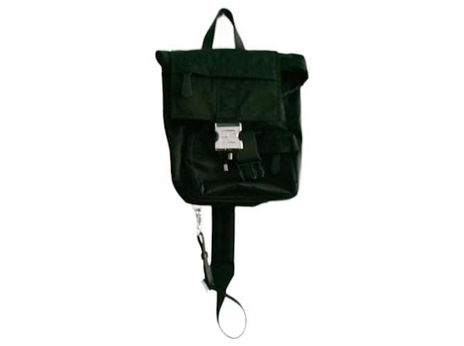 Fendi One shoulder backpack Black Nylon  ref.1052397