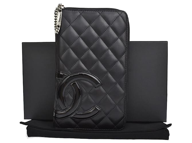 Chanel Cambon Black Leather  ref.1052438