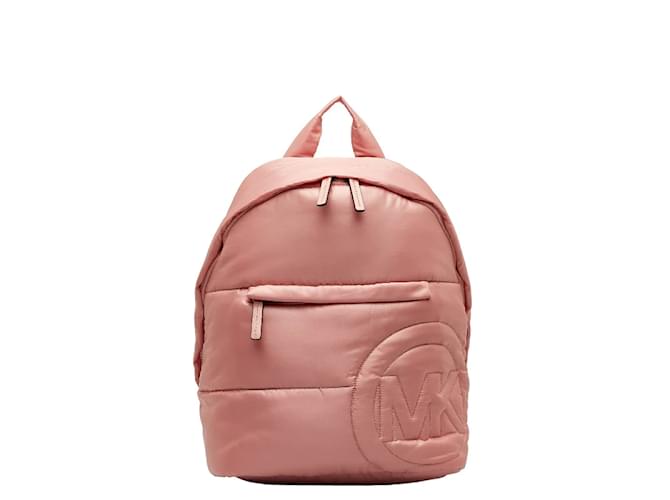 Michael Kors Medium Quilted Nylon Rae Backpack 35F1U5RB2C Pink Cloth  ref.1052635