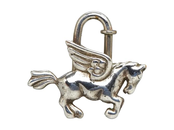 Hermès Silberne Pegasus-Kadena Geld Metall  ref.1052653