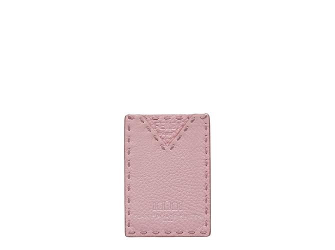 Fendi Leather Card Case Pink  ref.1052661