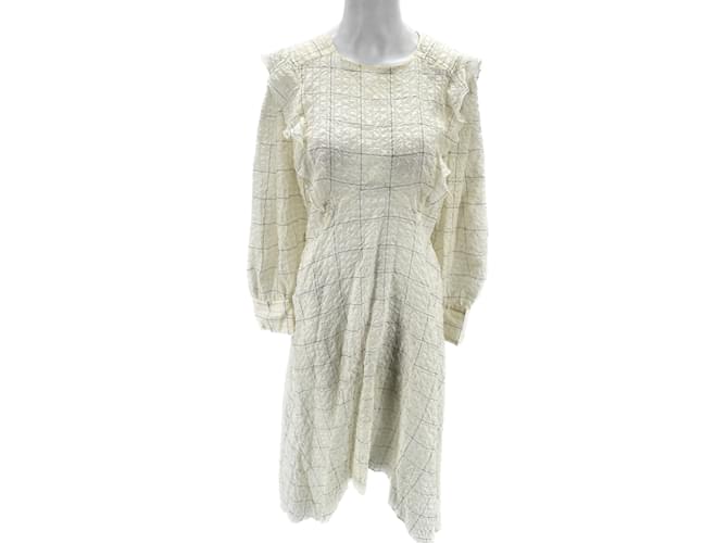 ISABEL MARANT  Dresses T.fr 38 cotton Cream  ref.1052680
