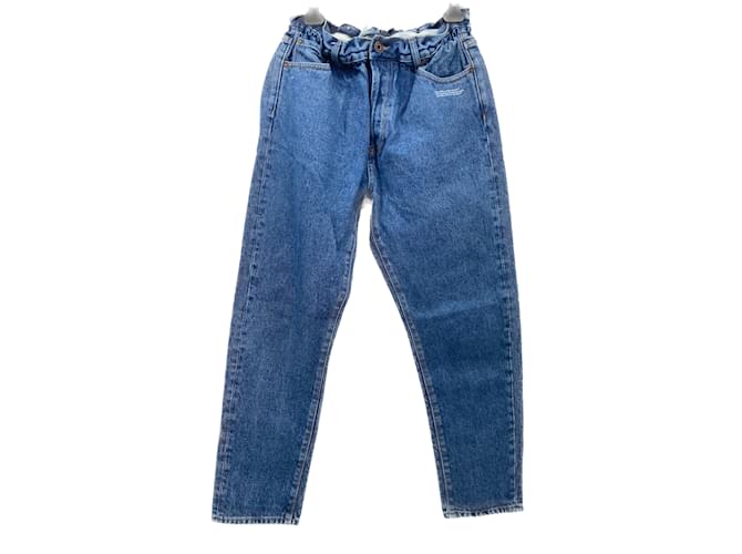 Off White OFF-WHITE Jeans T.US 32 cotton Blu Cotone  ref.1052688