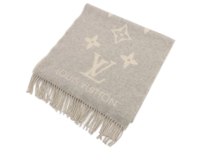 Louis Vuitton Bufanda de cachemir gris Reykjavik