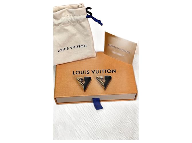 Louis Vuitton Brincos Preto  ref.1052719