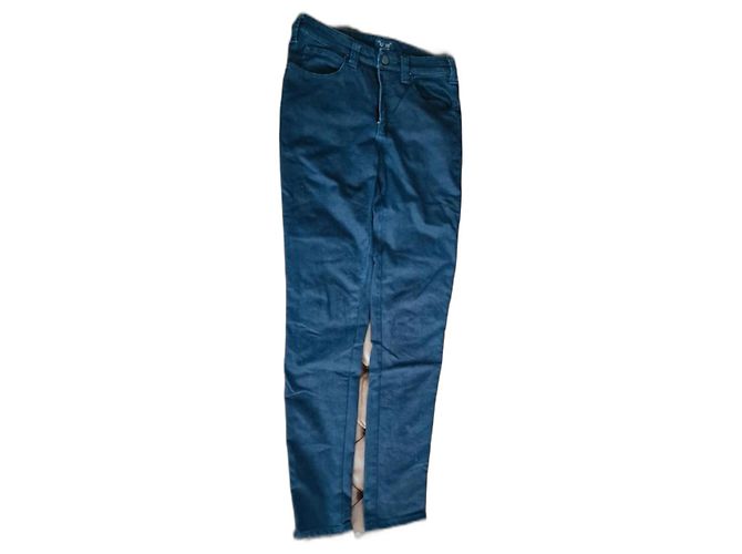 Armani Jeans Slim Blue Navy Polyester Marineblau