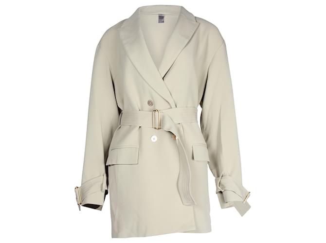 Autre Marque Dion Lee Cady Cocoon Coat in Light Green Acetate Cellulose fibre  ref.1053002
