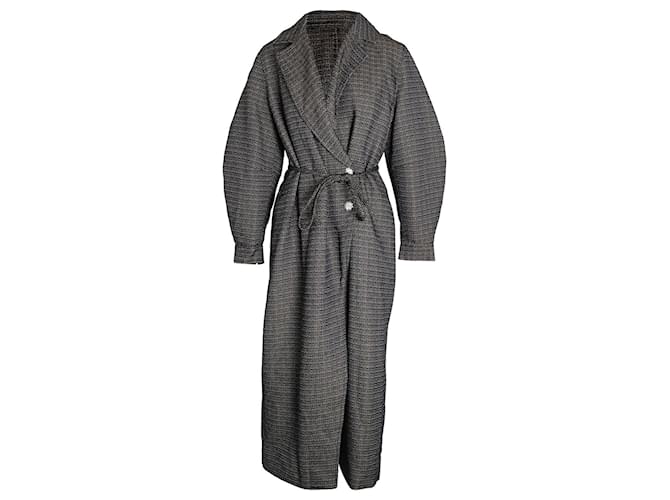 Ganni-Tweed-Mantel mit Kristallverzierung aus mehrfarbiger Polyestermischung Mehrfarben  ref.1053019