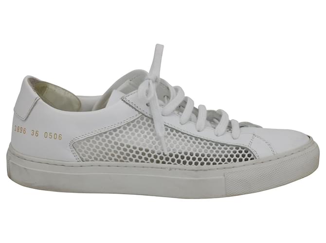 Autre Marque Progetti comuni Sneaker bassa Achilles Mesh in pelle bianca Bianco  ref.1053057