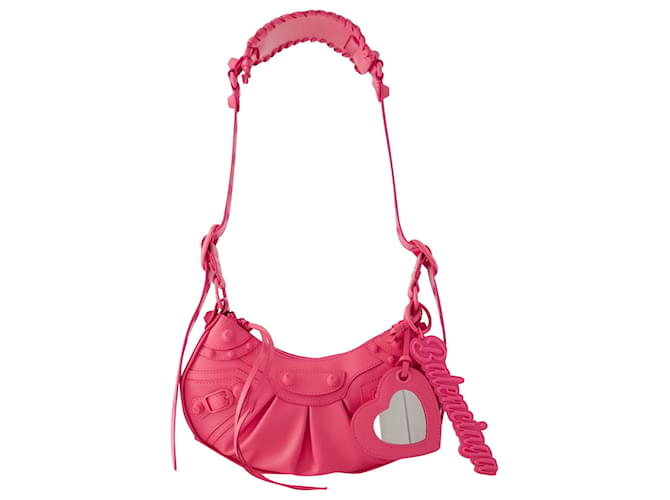 Le Cagole Sho XS - Balenciaga - Leather - Bright Pink  ref.1053079