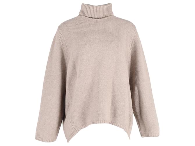 Totême Toteme Turtleneck Sweater in Beige Wool  ref.1053089