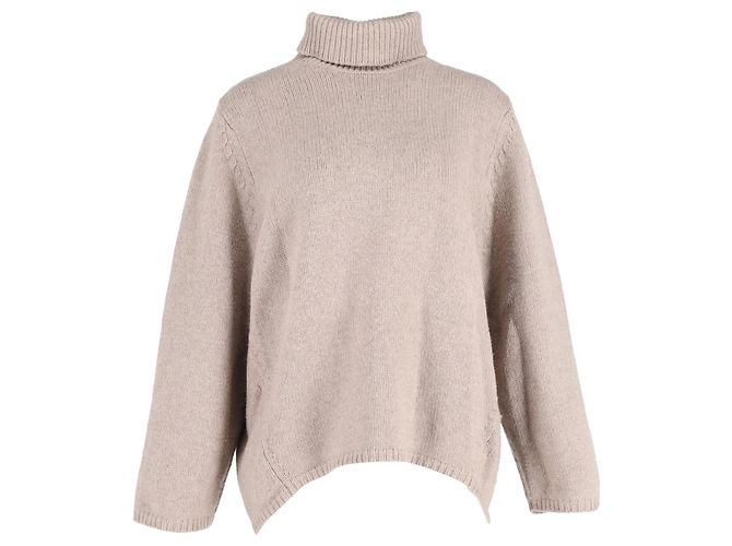 Totême Toteme-Rollkragenpullover aus beiger Wolle