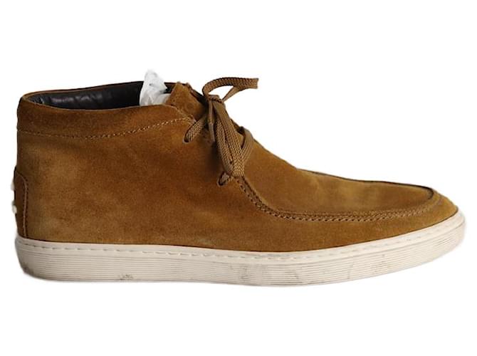 Tod's Lace-Up Desert Boots in Brown Suede  ref.1053100
